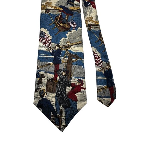 Tango By Max Raab Americana Series "Moon Dreams" Novelty Tie Circa 1892 - Picture 5 of 8